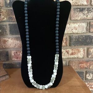 SYLCA Neutrals Wooden Beaded Necklace